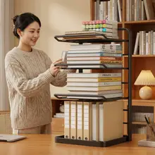 学科別の書類整理ラック【多段階・学生用デスク設置】