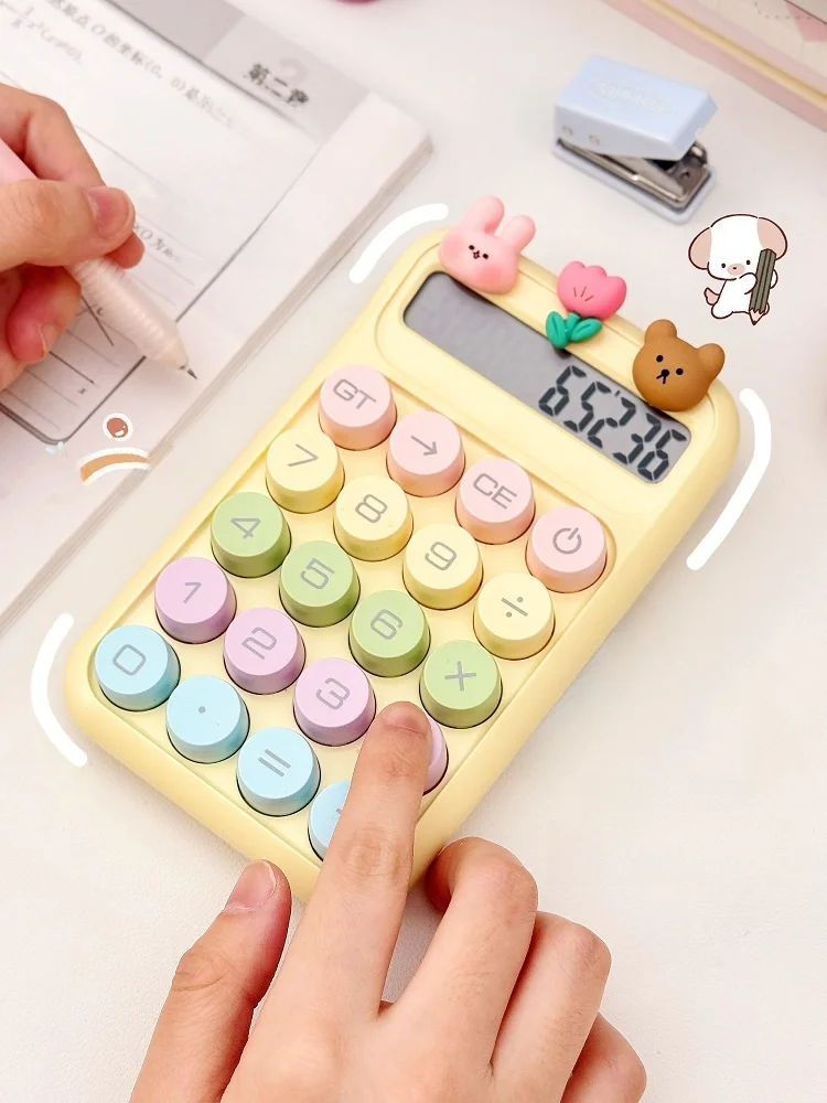 かわいいお菓子カラー計算機：小学生・中学生向けの数学学習に最適なカラフル計算機