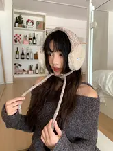 デザインニットファーイヤーマフ【冬用・アウトドア・保温・防風・耳を包む】