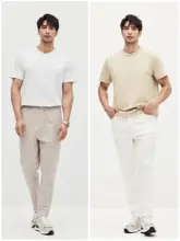 JSSD HOMME エジプト綿使用のメンズ短袖Tシャツ【クルーネック・夏用・ニット】