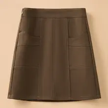 毛真冬用Aラインミニスカート【シンプルでスタイリッシュ・カジュアル】