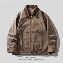 ワークジャケット メンズ バーンジャケット ヘビーオンス テーラードカラー アメリカンカジュアル 上品 春 秋 アウター
