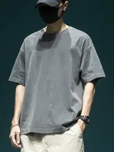 メンズ夏用ゆったりフィットTシャツ【コットン100％・ショートスリーブ・スポーツ＆カジュアル用】