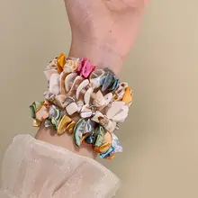 天然貝殻シェルブレスレット【ビーチデザイン・ハンドメイド・旅行用アクセサリー】