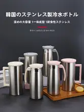 高温耐性のステンレス製冷水ポット【耐衝撃・家庭用・大容量】