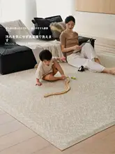 洗える二重構造ラグ【リビング・寝室用・防猫爪・高級感】