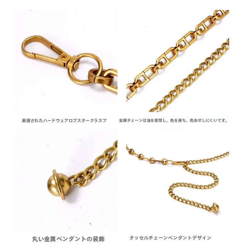 レディースウエストチェーンベルト：ニットワンピースやシャツに最適な光面金属腰链の使い方と特性