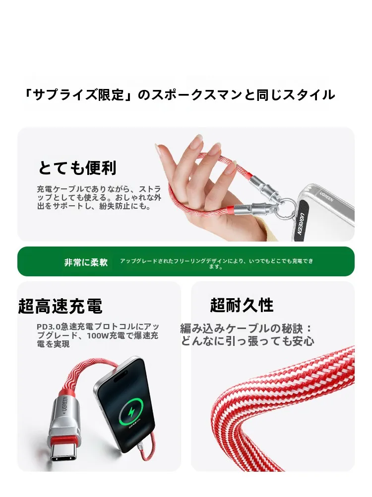 USB-CからUSB-Cに接続するデータ通信ケーブルの仕様と実用性