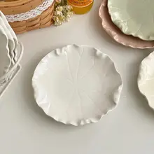 猫用陶器食器【大口径・ペット用・皿型デザイン】