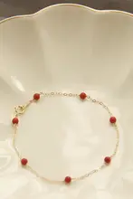 天然南紅瑪瑙のブレスレット【調整可能・ミニタイプの留め具】