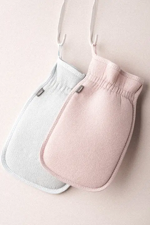 極上の柔らかさ！女性用 バスボディタオル【背中用・皮膚に優しい・強力マッサージ】