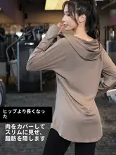 大きいサイズ スポーツ トップス Tシャツ レディース 秋 フード付きブラウス