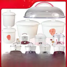 陶器製内鍋付き電気炊飯器【プラスチック蓋・２.２リットル】