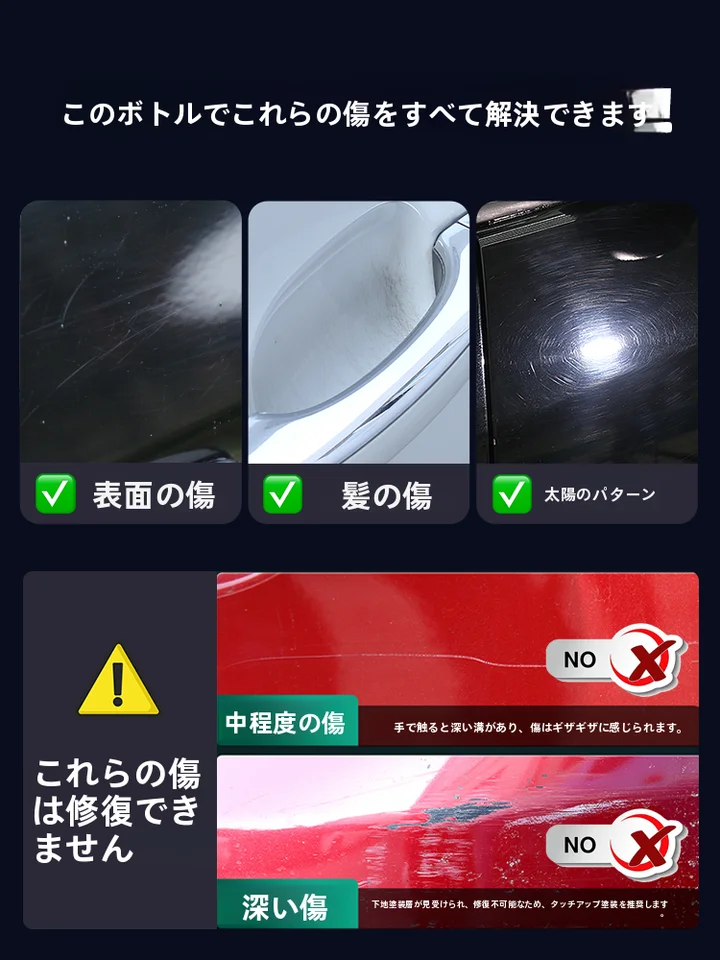 Turtle 車両用傷修復ワックス【車体のキズ消し・ポリッシングクリーム】