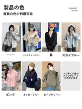 春秋用フード付き短丈パーカー【フィット・カジュアルウェア】