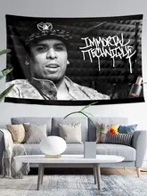 壁掛けタペストリー ポスター ヒップホップ ニューヨーク ストリート ラップ 壁飾り インテリア 「Immortal Technique」
