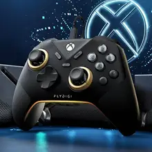 有線 ゲームコントローラー エリート Vader 5S Xboxライセンス 力調整トリガー 振動機能 PC用 Steam対応 黒神話 悟空 モンスターハンター Split Fiction Forza Horizon 6「Flydigi」