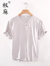 極麻の夏用ノーカラー半袖シャツ【したフィット感・通気性・カジュアルスタイル】