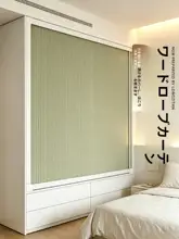 穴あけ不要！防塵カーテン【クローゼット・収納棚用・シンプルデザイン】