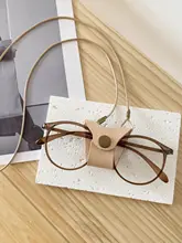 手作りの牛革製サングラスクリップと眼鏡クリップ【首掛け用・装飾的ネックレス】
