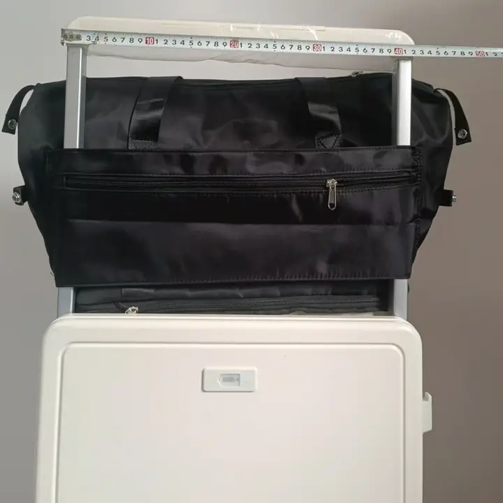 旅行用 押し引き荷物とハンドバッグが付属したオックスフォード布の防水大容量バッグ【拡張可能・幅広対応】