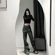 高身長向けのスリムデザイン美式カーゴパンツ【フィット・長め丈・カジュアル】
