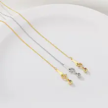14K包金調整可能なビーズ通し用O字チェーンボックスチェーンDIYアクセサリー