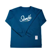 slamble 速乾性の長袖Tシャツ【男性用・バスケットボール向け・トレーニング・ランニング用】