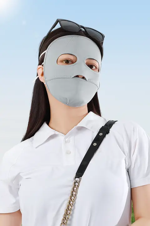 UVカットのフェイスマスク【男女兼用・夏用・薄型・全顔保護】