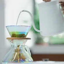 ガラス製コーヒーフィルターとドリッパーの手淹れコーヒーセット