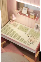 机用レザー製デスクマット【目の保護・子供用学習デスク・滑り止め付き】