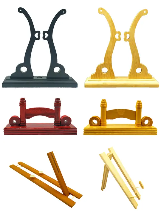 竹製の扇子スタンド【シンプルデザイン・円形支持】