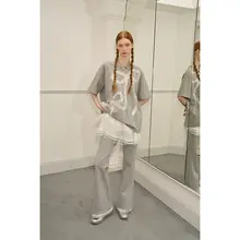 フレアスカート レディース レース 二段フリル ふんわり 着回し フェミニン「DIDDI MODA」