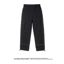 パンツ 夏 メンズ レディース 3M反射ストライプ ひも付き ジョガーパンツ ストレート ゆったり
