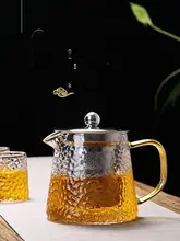 耐熱ガラス製ティーポット【透明内蔵・ステンレスフィルター・花茶用】（セットアップ対応）