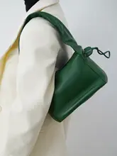 牛革製 ショルダーバッグ【抽紐デザイン・多用途・シンプル】