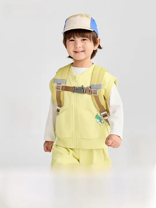 ベスト 3点セット キッズ ボーイズ カジュアル ゆったり ストリート おしゃれ 秋 プレゼント「Balabala」