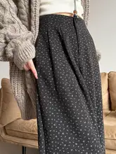 高身長向けグレー小花柄ワイドパンツ【ハイウエスト・ゆったりシルエット・カジュアル】（セットアップ対応）