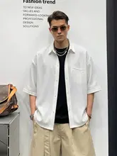 フィット半袖シャツ【メンズ・無地・カジュアル・夏用・五部袖】