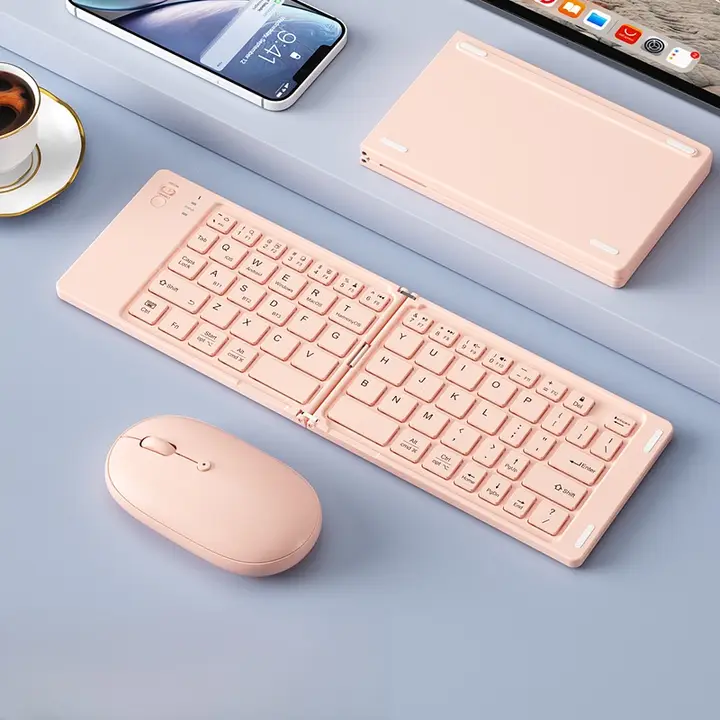 折りたたみ ブルートゥース ワイヤレス キーボード iPad タブレット スマートフォン ユニバーサル 女性 用 便利 タイプ 小型