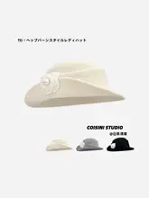 エレガントなパールフラワー帽子【フレンチスタイル・レトロ・女性用・フィッシャーハット】