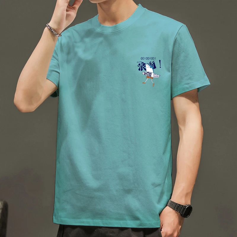 ネイビーTシャツ メンズ：夏の日常着に最適なコットンプリントTシャツの選び方