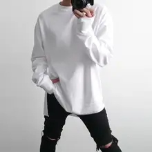 春季用 メンズ長袖Tシャツ【クルーネック・ロング丈・ゆったりシルエット】