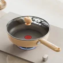 Suncha 深型チタン製フライパン【焦げつきにくい・家庭用・牛肉と卵焼きに最適】