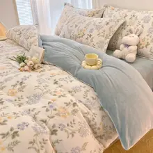 厚手のミルクフリース枕カバー2個セット【秋冬用・カラフル・シングル対応】