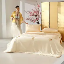 STARZHOME 桑蚕丝製 夏用薄掛け布団【抗菌・ウォッシャブル・エアコン用】