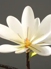 フェイクランの花 小さな盆栽 陶器の花瓶 テーブル リビング ちゃぶ台 装飾花芸 偽の花