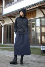 ジャガードコットン製 ミディ丈Aラインスカート【シンプルデザイン・スタイルアップ効果】（セットアップ対応）