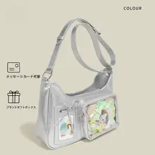 オリジナル二次元デザインのショルダーバッグ【コメディスタイル・斜め掛け・通勤用】（セットアップ対応  ）