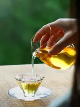 耐熱強化ガラス製 公道茶器【分茶器・家庭用・禅スタイル】